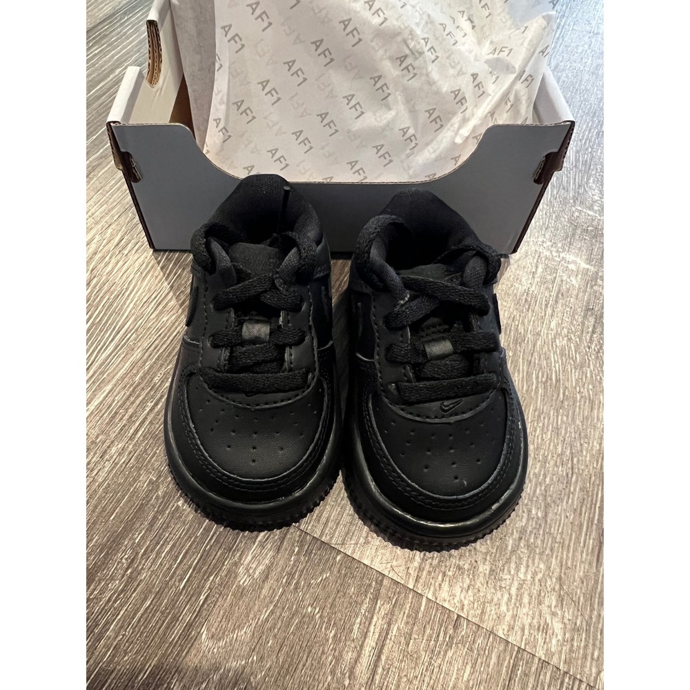 Nike Force 1 Low Lace Toddler 3c Black New AF1 Sneakers IF1674-001